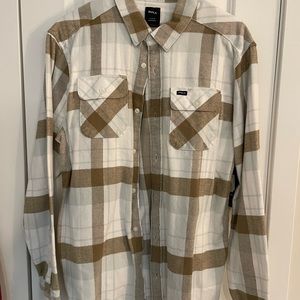RVCA long sleeve flannel material